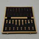AMEROUS 15 Inches Magnetic Wooden Chess Set - 2 Extra Queens - Folding Board - Pieces Storage Slots, Handmade Portable Travel Chess Game - Beginner Chess Set for Kids, 6 up Age