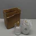 EMPO Clear Glass Soap Dispenser with ABS Plastic Pump, Crystal Lotion Dispensers for Kitchen Sink, Bathroom (2Pack Clear) (Standard)