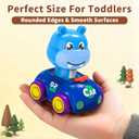 Press to Go Car Toddlers Toys for 1-3, Push Go Animal Racing Car Set 4 Pack, Baby Infant Playing Vehicle Toys 6-12-18 Months, Birthday Gifts for 1-2 3-4 Years Old Boys Girls