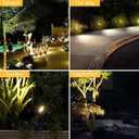 Svater 4 Pack Landscape Lighting Low Voltage,Outdoor Spotlights with Transformer, Plug in LED Spot Lights for Yard, Backyard,House 12V 3000K Warm White, IP65 Waterproof