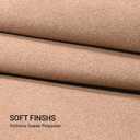 Hiksuky Suede Auto Headliner Fabric 96" L 60" W with Foam Backing - Beige Interior Replacement Material for Car/Truck/SUV/RV Roof, Tube Packaging - Home Repair/DIY Headliner Material