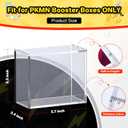 PKMN Booster Box Acrylic Case, 5MM Acrylic Display Case, Clear Ultra Boxes for Display Compatible with PKMN Booster Boxes, Dustproof and Waterproof Display Box