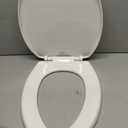Mayfair Caswell Modern Slow Close Toilet Seat, Durable Plastic, Elongated, White