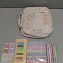 Bible Cover Case for Women Large Bible Cover with Durable Handle Quilted Bible Carrying Case for Girls Bible Study Supplies Accessories (Spliced Flower, Spliced Flower)