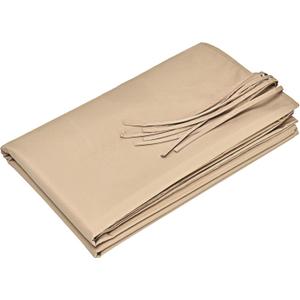 Tangkula 17x7 Ft Universal Pergola Replacement Canopy, Outdoor Canopy Shade Cover w/ 6 Copper Grommets & 4 Straps, Sun-protective Polyester Replacement Cover for Pergola Structure (Cover Only) (Beige)