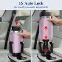 Car Cup Holder Expander, Cup Holder Extender Adapter with Expandable Arm and Adjustable Base, Compatible with Yeti Ramblers, Hydro Flasks, Stanley, Owala Most Coffee Mugs Bottles & Cups (CUP-B-1pack)
