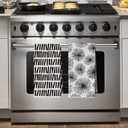 Artoid Mode Sky Party Linework Kitchen Tea Towels, 18x30 Inch Oversize Quick Dry Microfiber Cloth Dish Towels for Kitchen Drying Set of 2 (Grey)