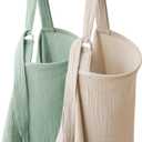 2 Pack Muslin Nursing Cover for Breastfeeding, Soft & Breathable 100% Cotton Breastfeeding Cover up (Green)
