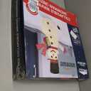 5ft Lighted Pop-Up Snowman, Large Outdoor Christmas Snowman Decoration with 200 LED Lights, Hat, Scarf, Multicolored Lights, for Christmas Yard and Outdoor Display (Batteries Not Included)