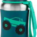 Skip Hop Toddler Sippy Cup with Straw, Sparks Stainless Steel Straw Bottle, Truck