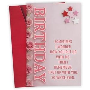 Detuca Funny Birthday Cards for Men Women, Hilarious Birthday Gifts for Friends, Bday Greeting Card for Niece Nephew Him Her, Happy Birthday Card for Brother sister 4 Pack
