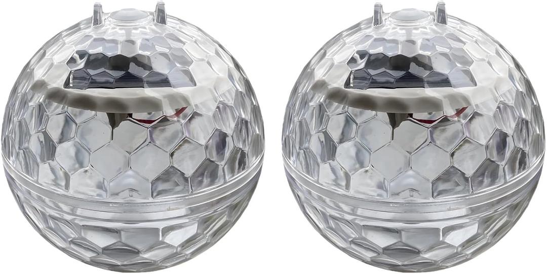 2-Pack Solar Floating Pond Lights, Led Waterproof Magic Balls for Outdoor Yard & Pool Dcor, Multi-Color Changing Spheres