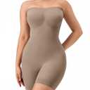 Strapless Shapewear for Women with Tummy Control, Seamless Sculpting Bodysuit for Workouts and Daily Wear Comfortable,XXS