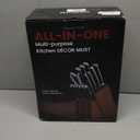 Astercook Kitchen Knife Set, 15 Piece Knife Block Sets with German 1.4116 Steel Sharper and Rust Proof, Full Tang Knives Set with Ergonomic Nylon Handle, Dishwasher Safe Black