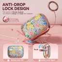 Inesore for AirPods Pro 3 Case 2025 with Lock, Floral Cute AirPod Pro 3 Generation Case for Women Girly with Cleaner Kit and Keychain-Seven Color Flower