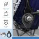 Moxweyeni 48 Pcs Bike Nuts and Safety Washers Kit M8 M9.5 M10 3 Sizes Bicycle Wheel Axle Nuts Black Silver Bicycle Hub Parts for Front Rear Wheel of City Road Mountain