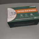 No Drill Curtain Rod Holders, Heavy Duty Self Adhesive Curtain Brackets Hooks, Adjustable Nail-Free Stick on Wall Hangers for Bathroom, Bedroom, Kitchen and Livingroom (14 Pack)