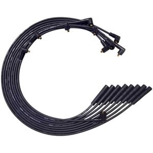 Moroso 51061 Ultra Series Black Spark Plug Wires, Mopar Chrysler 361/383/400/440, Straight Plug Ends, Non HEI Distributor, Count of 9