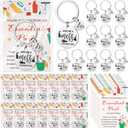 Henoyso Housekeeping Appreciation Gift Bulk Keychains Environmental Services Week Gift for Cleaners Employee Coworker (Circle)