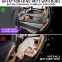 TKYZ Medium Dog Car Seat, Back Seat Extender for Dogs, Waterproof Large Dog Seat Cover for Backseat, Pet Bed for Car Hammock(Grey-s)