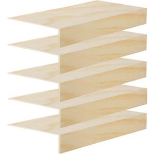 5 Pcs Wooden Shelf Covers 24 x 12 Inch,Wire Rack Covers for Pantry Wood Shelf Liners-0.2 inch Thick,Weight Pantry Shelf Cover Removable Wood Shelves Covering for Closet Kitchen Pantrys Bathroom (5)