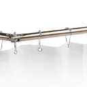 Stromberg Carlson EXT-3542S Extend-A-Shower RV Rod - Hinged Design for 35" to 40" Openings Flexible, Spacious, and Durable Shower Curtain Rod - Folding Mechanism for Compact Storage - Satin