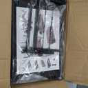 AUPSEN Wood Computer Monitor Stand Riser, 2Tier Black Desk Organizer with Drawer, Pen Storage & Phone Holder ，Office Desk Accessories Desktop Organizer for Office Supplies