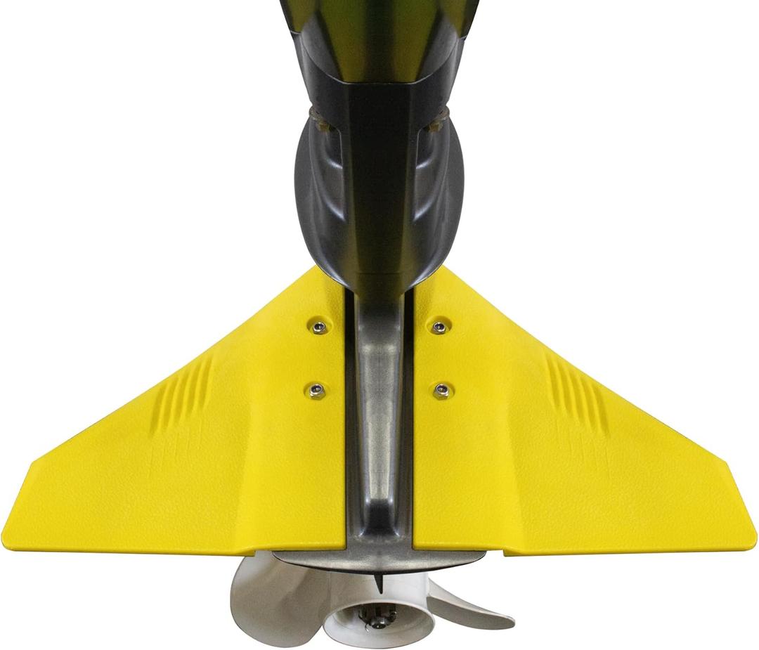 Quickmarine Boat Hydrofoil Stabilizer For Marine Outboard And Sterndrive Motors Made Of PA66 Plastic Yellow