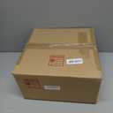 VILUXY Semi-Flush Mount Ceiling Light Fixture with Wood and Off-White Fabric Drum Shade Modern Chandelier for Bedroom, Dining Room, Corridor, Living Room 4-Light