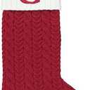 St. Nicholas Square Red Cable Knit Monogram Christmas Stocking, 21-Inch (Letter G)