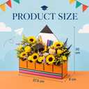 3 x Gueevin 12 Pcs Large Back to School Basket Pencil Shaped Flowers Basket, 14.7 x 3 x 12 inch