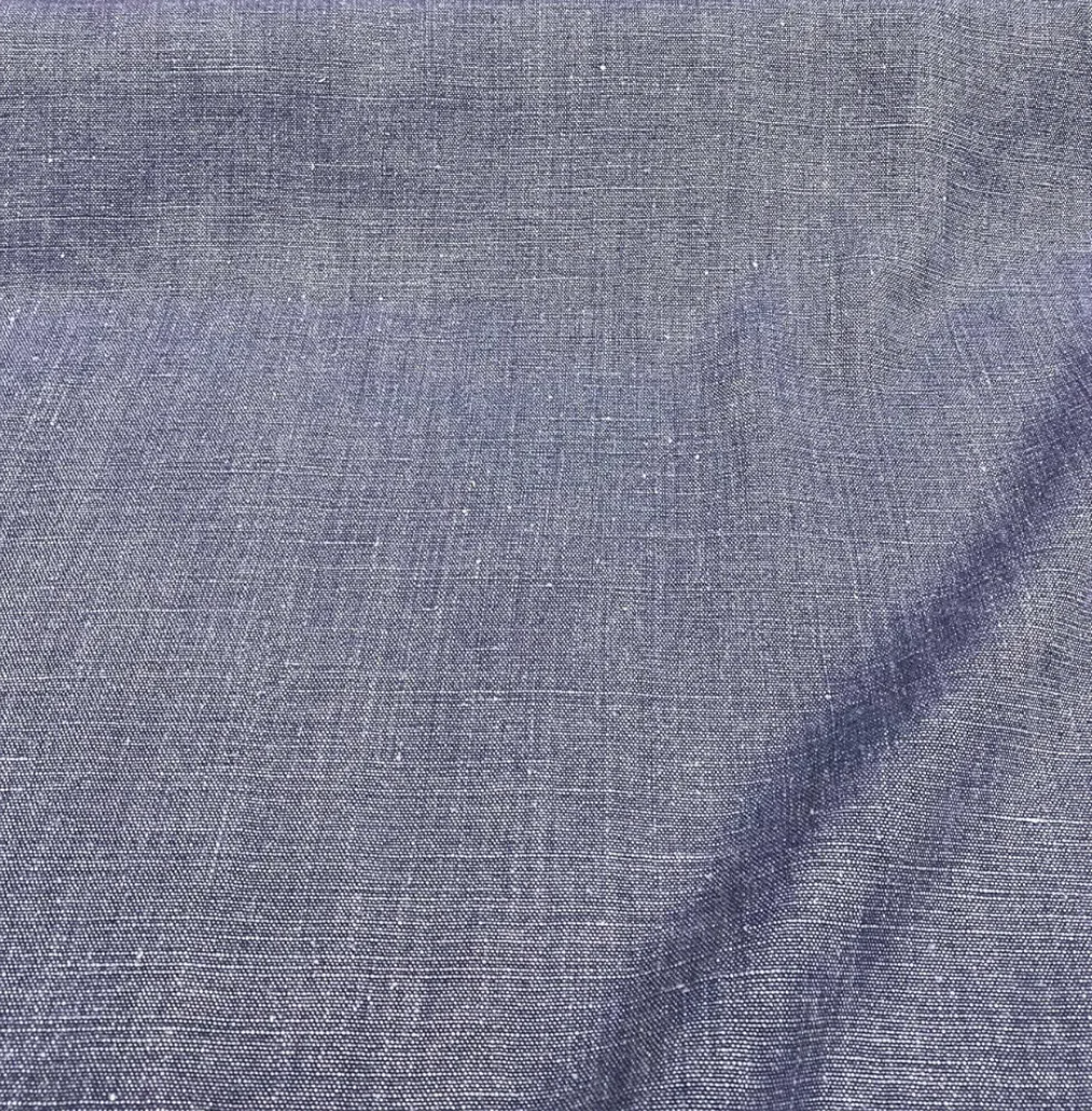100% Linen Highland Blue Belgian Fabric 30x28
