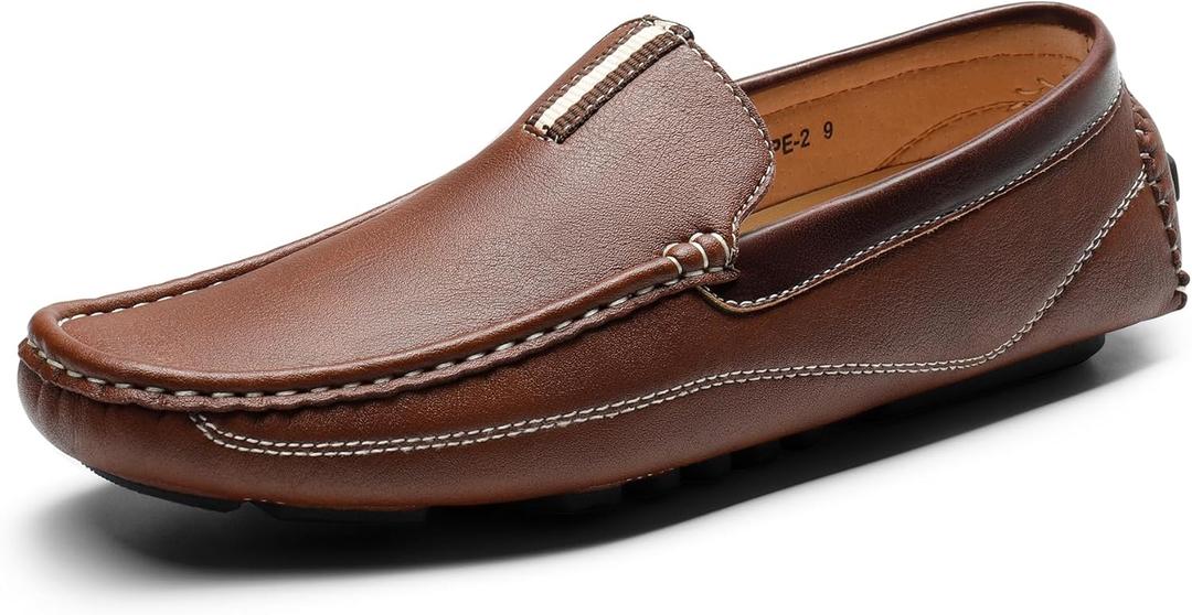 Bruno Marc Men's Driving Moccasins Penny Loafers Slip on Loafer Shoes (10.5, Brown)