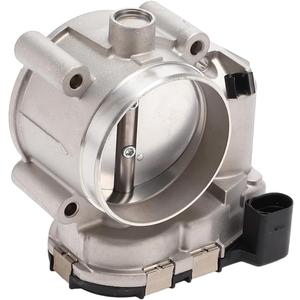 Throttle Body Assembly, 70mm Throttle Body Actuator No.12589056/12592916 for Buick Allure LaCrosse Rendezvous V6 3.6L Aluminum Alloy Black, 1 Pc