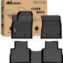 Nilight TPE Floor Mats for Nissan Rogue (Not for Rogue Sport) 2021 2022 2023 2024 2025 2026 All Weather Custom Fit Heavy Duty Floor Liners