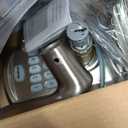 Kwikset SmartCode 917 Keypad Keyless Entry Traditional Residential Electronic Lever Deadbolt Alternative with Tustin Door Handle and SmartKey Security, Satin Nickel
