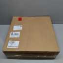 4 Light 18 Inch Semi Flush Mount Close to Ceiling Light Fixture,Cream Linen Fabric Shade Black Finish for Bedroom,Living Room,Dining Room Hallway (Black 2 Tier)