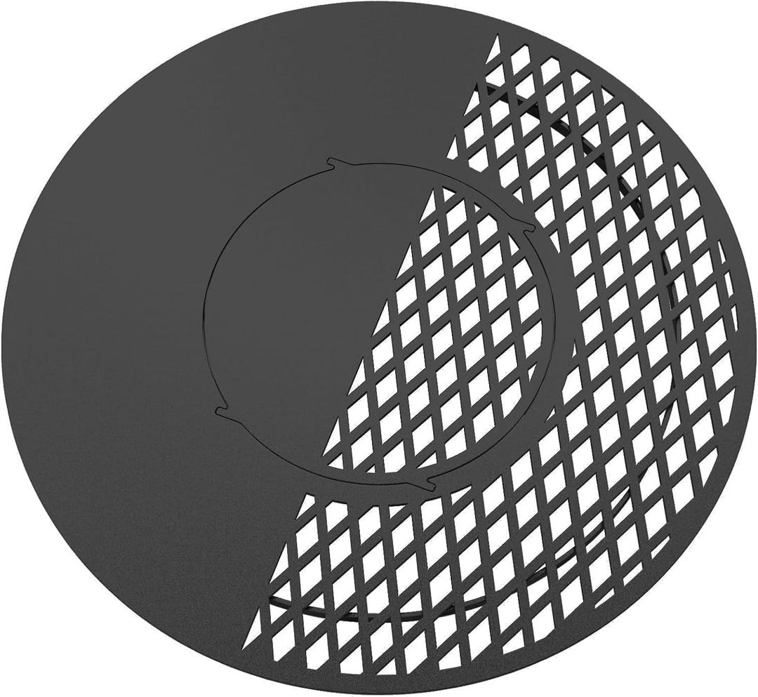 Onlyfire BBQ Griddle and Grate Combo Kit for Weber 26 inch Kettle Charcoal Grills