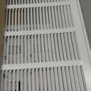 Fits 20x12 Duct Opening | Steel Return Air Filter Grille by Handua [Removable Door] for 1-inch Filters | Vent Cover Grill | White | Easy-to-Use Plastic Latches | Outer Dimensions: 22 5/8"W X 14 5/8"H