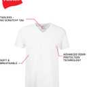 Hanes Men's Undershirts T-Shirt Pack, V-Neck Cotton Tees for Men, Moisture-Wicking, Odor Control, White Multi-Pack (White, L)