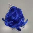 BESPORTBLE Funny Dog Cat Cosplay Wig, Pet Headwear Apparel, Trimmable Pet Wig for Small Medium Large Dogs Cosplay Accessories for Halloween Christmas Dress up Parties, Blue