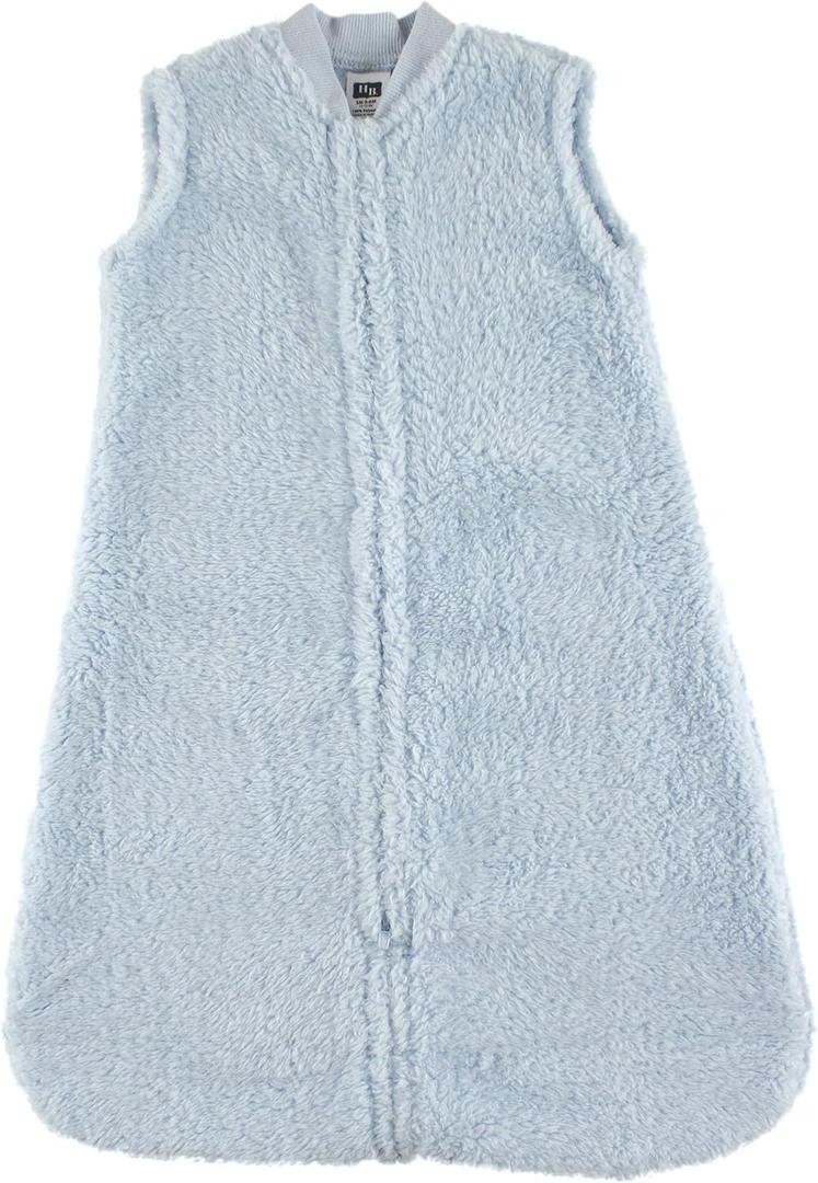 Hudson Baby Unisex Baby Plush Sleeping Bag, Sack, Blanket (18-24 Months, Powder Blue Sherpa)