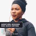 E Tronic Edge Running Headbands for Men, Women, Boys and Girls, Sports Sweatbands for Basketball, Yoga, Exercise, Workout, Quick Drying and Non-Slip Workout Stretchy Hairband (Gray)