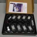 YiLaie Rock Lights for Trucks, 8 Pods RGB LED Rock Lights with APP/Remote Control & Music Mode, High Bright Multilcolor Waterproof IP68 Rock Neon Light Kits for Pickup Off Road RZR SUV ATV UTV Car