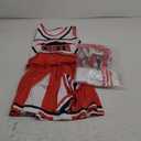 Cheerleader Outfit For Girls Halloween Costume For Kids 5-12 Years Cheer Uniform Set Fancy Dress For Party Birthday, 7-9 /130