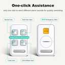 Elderly Monitors with Camera and Audio, Two-Way Talk Room Monitors for Elderly, Med Reminder Camera for Elderly Monitoring, Baby Monitors for Elderly Care and Caregivers, Video Monitor for Elderly