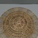 CHI AN HOME 18 Inch Boho Wall Decor  Set of 5 Woven Jute Wall Baskets, Boho Wall Art & Decorative Basket Set, Farmhouse Wall Hanging, Handwoven Wall Plates for Living Room, Bedroom  18", 14", 11", 8", 7"