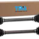 TRQ Front CV Axle Assembly Set 2 Piece Compatible with 2016 Tesla Model X From 9/01/15 Production Date 2017-2018 Model X 2019 Model X To 4/25/19 Production Date