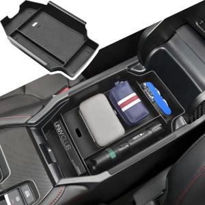 EDBETOS Center Console Organizer Compatible with 2023 2024 2025 2026 Honda Accord LX EX Sport EX-L Sport-L Touring Hybrid ABS Plastic Material Armrest Box Insert Tray Storage Accessories,Black