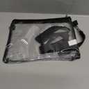 BAGENIUS Clear Crossbody Purse Bag, Concert Sports - Black